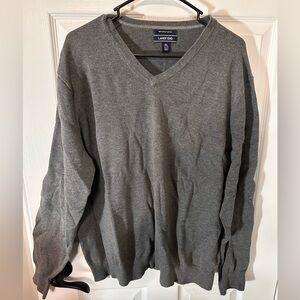 Lands End Dark Gray XL V-neck Sweater.